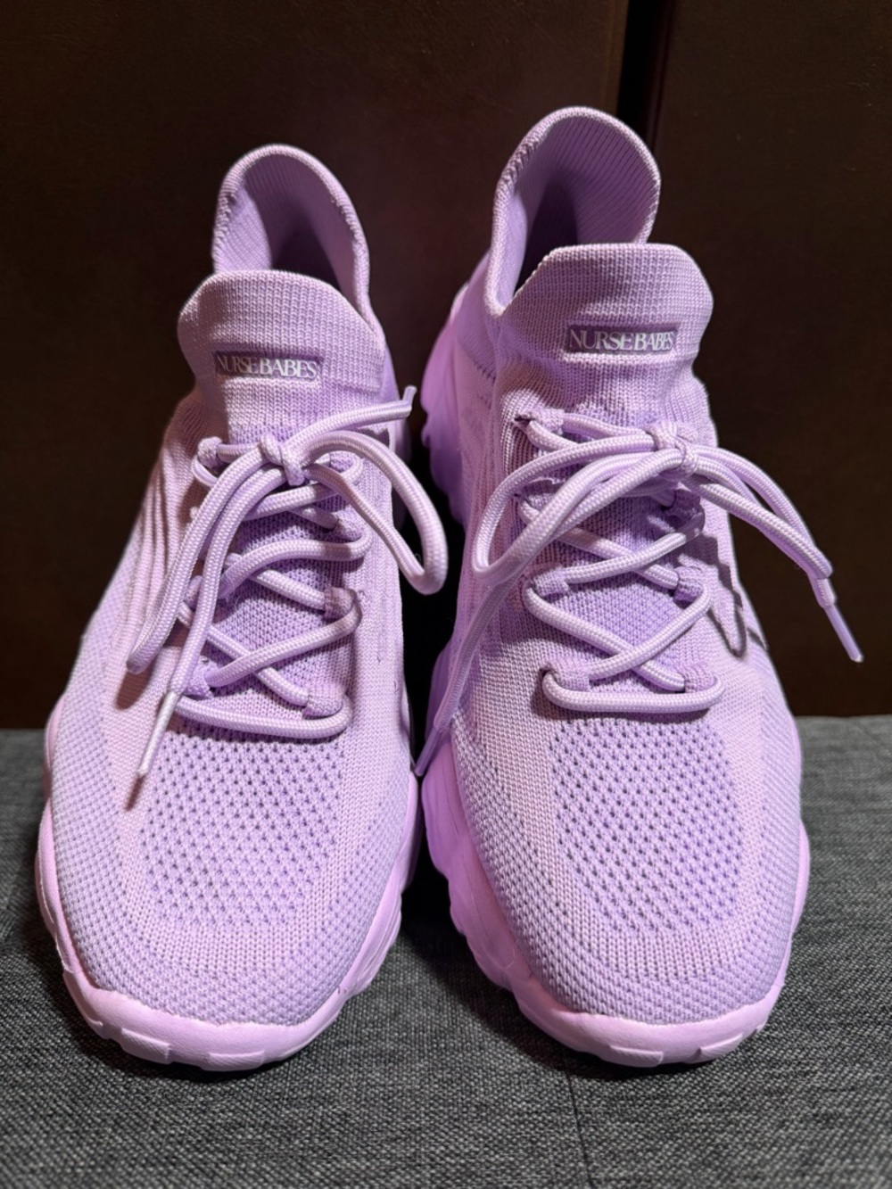 Women's Lavender Athletic Sneakers - Picture 4 of 8